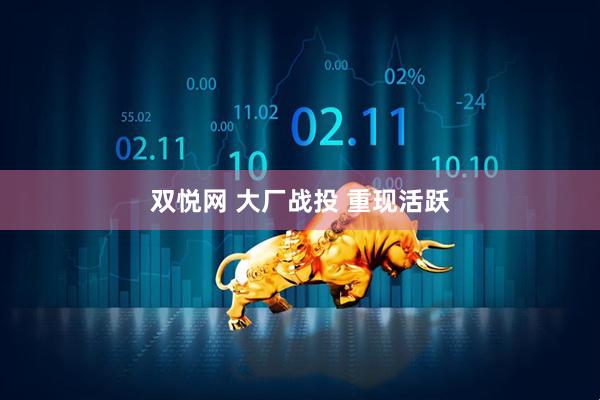 双悦网 大厂战投 重现活跃
