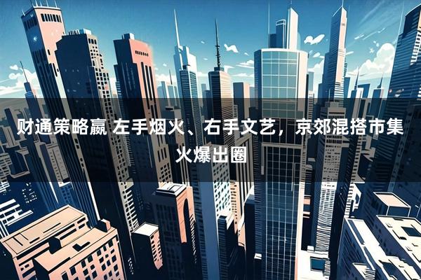 财通策略嬴 左手烟火、右手文艺，京郊混搭市集火爆出圈